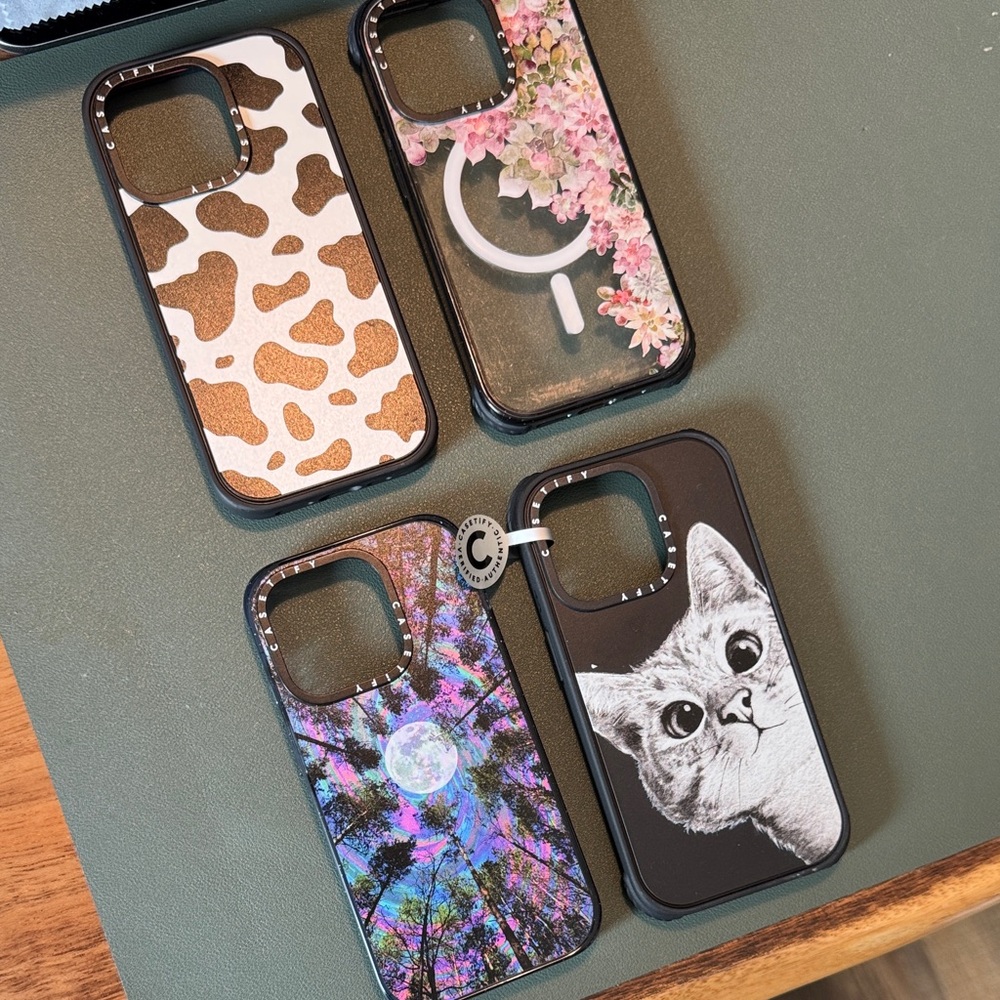 iPhone 15 Pro Casetify MagSafe Patterned Phone Cases Lot - Set of 4